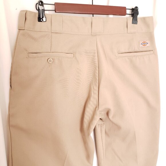 Dickies 874 Original Fit Flex Khaki Beige Straight Pants Size 34x32 - Picture 13 of 16
